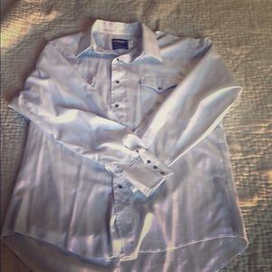 Baby Blue Long Sleeve Button-up